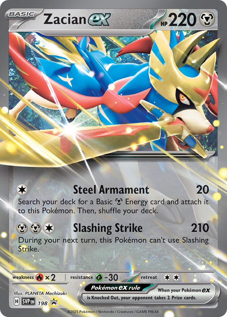 Zacian ex (198) [Scarlet & Violet: Black Star Promos] | Good Games Morley
