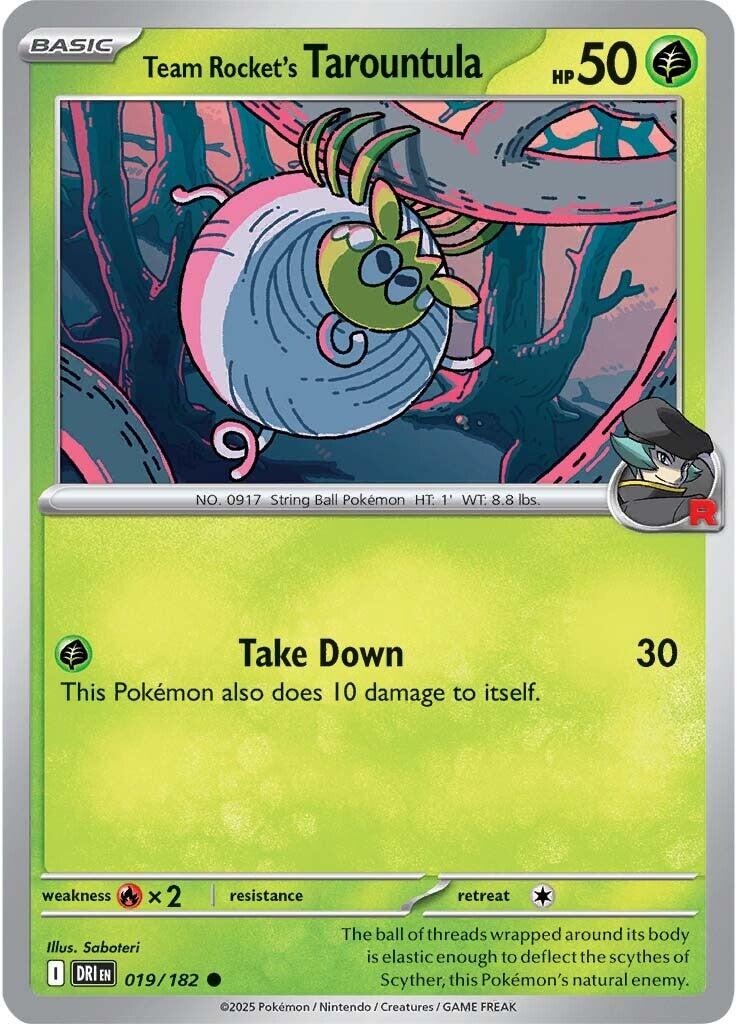 Team Rocket's Tarountula (019/182) [Scarlet & Violet: Destined Rivals] | Good Games Morley