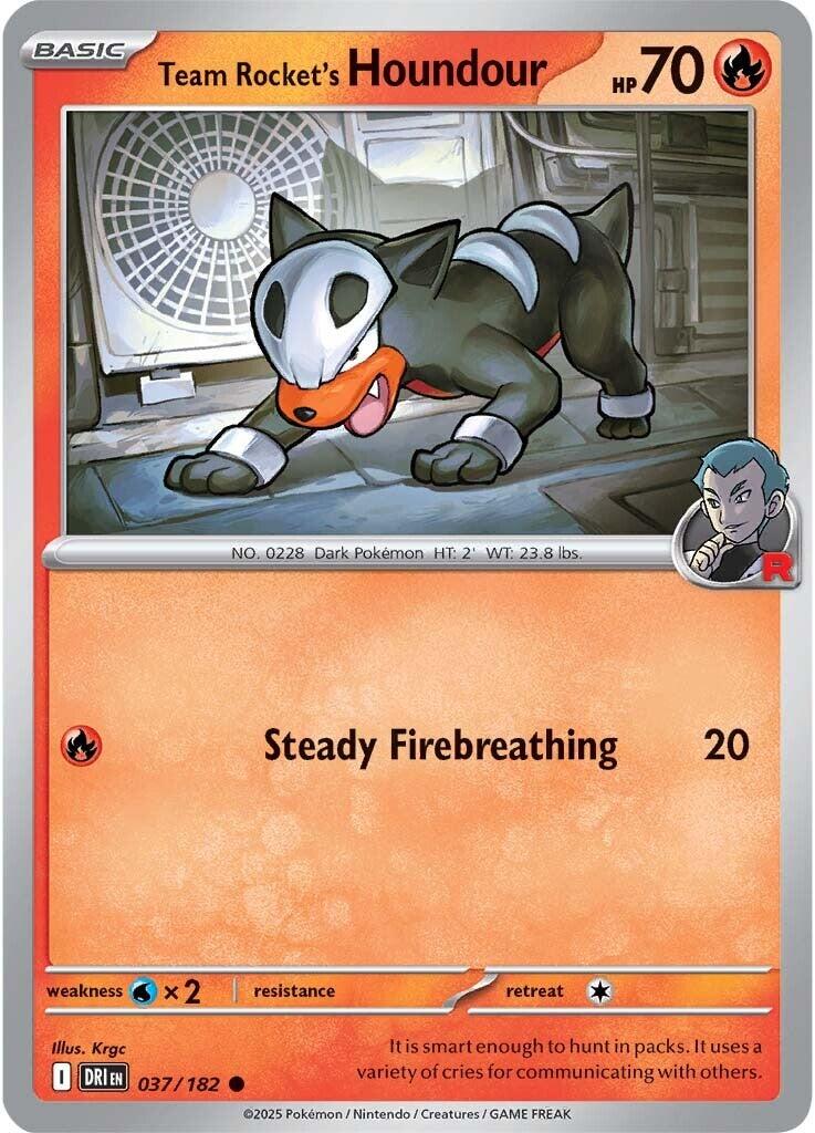 Team Rocket's Houndour (037/182) [Scarlet & Violet: Destined Rivals] | Good Games Morley