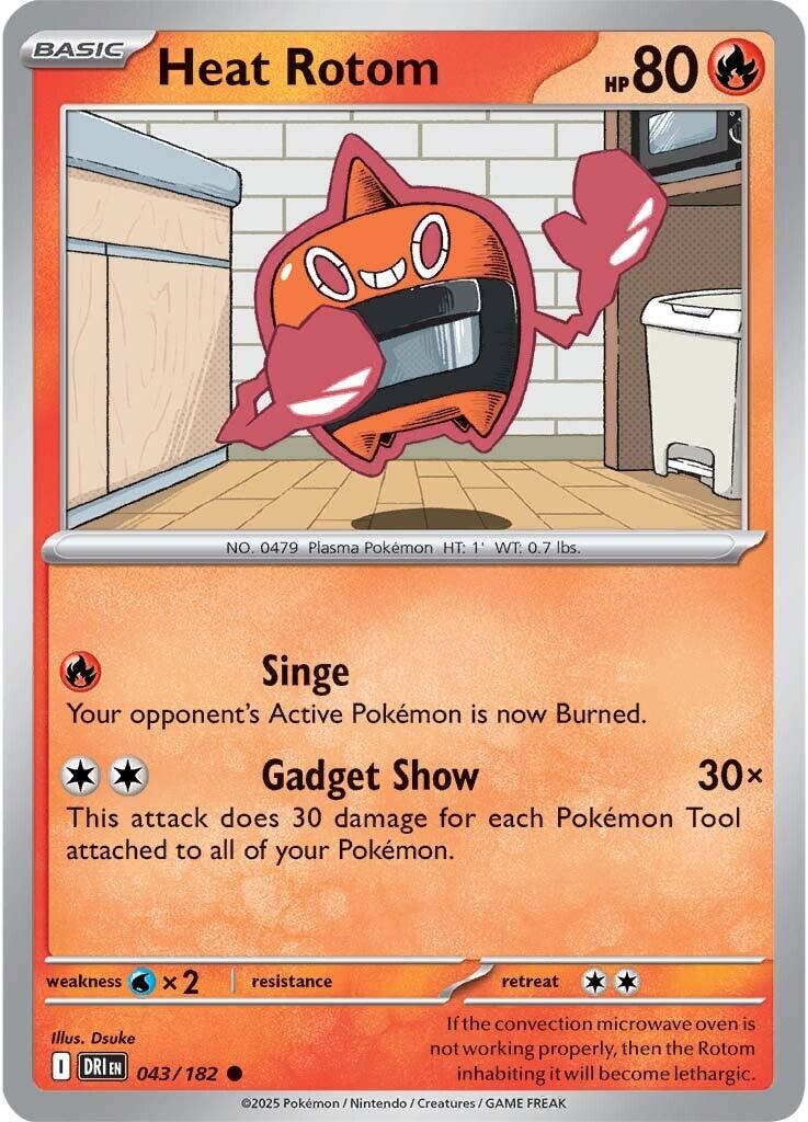 Heat Rotom (043/182) [Scarlet & Violet: Destined Rivals] | Good Games Morley