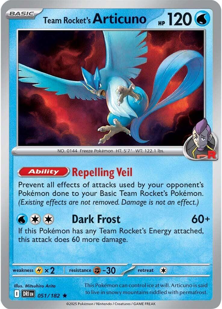 Team Rocket's Articuno (051/182) [Scarlet & Violet: Destined Rivals] | Good Games Morley