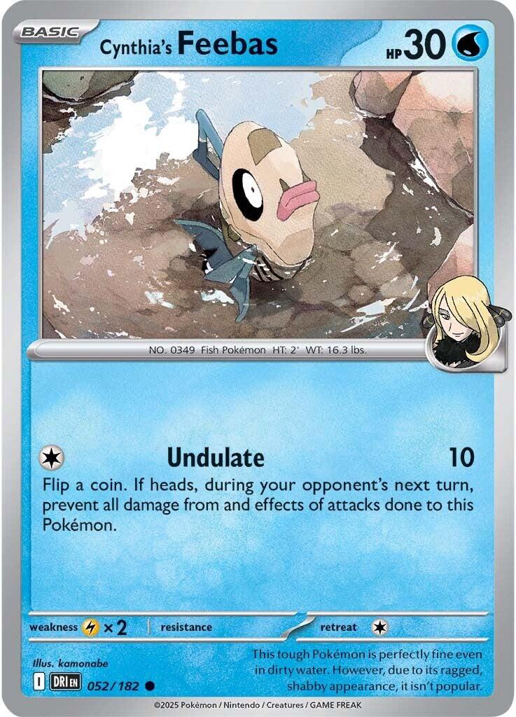 Cynthia's Feebas (052/182) [Scarlet & Violet: Destined Rivals] | Good Games Morley