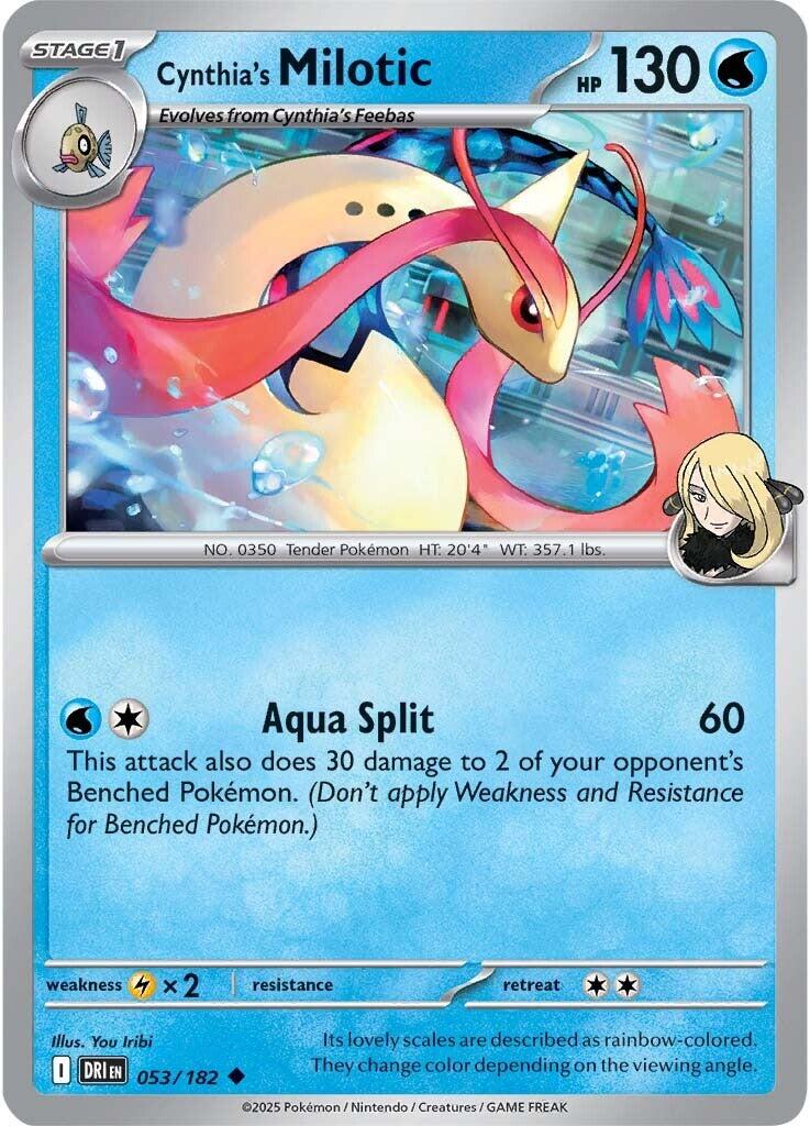 Cynthia's Milotic (053/182) [Scarlet & Violet: Destined Rivals] | Good Games Morley