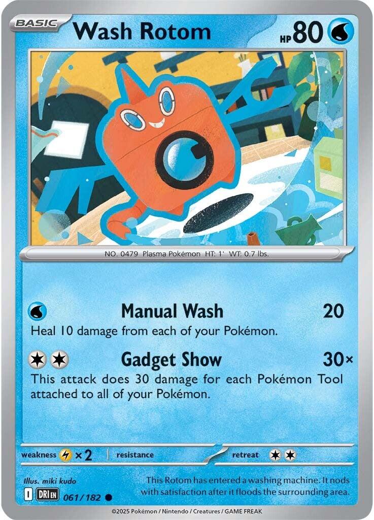 Wash Rotom (061/182) [Scarlet & Violet: Destined Rivals] | Good Games Morley