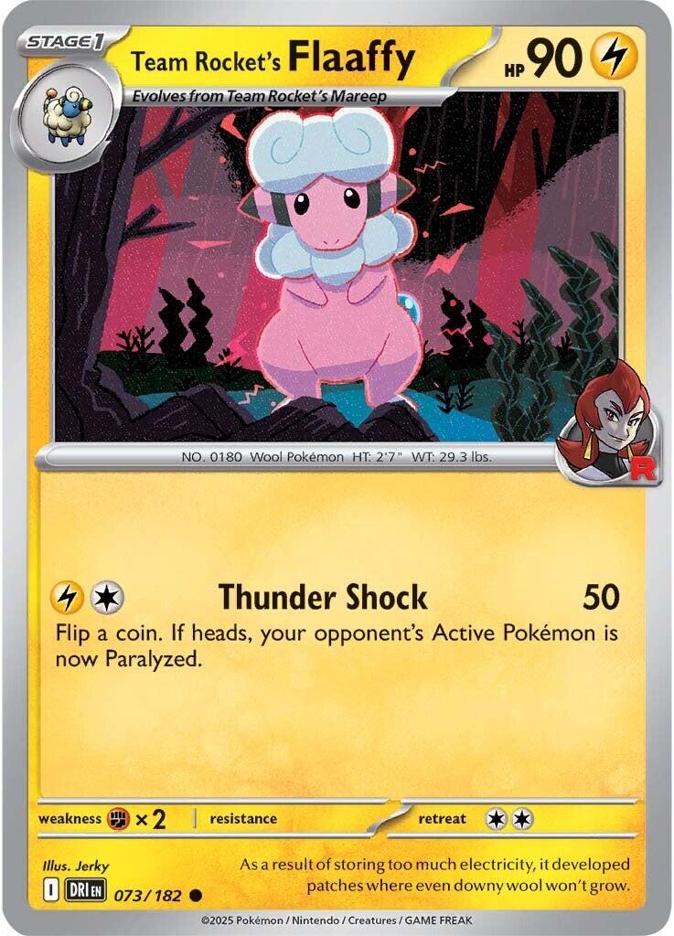 Team Rocket's Flaaffy (073/182) [Scarlet & Violet: Destined Rivals] | Good Games Morley