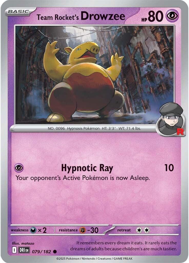 Team Rocket's Drowzee (079/182) [Scarlet & Violet: Destined Rivals] | Good Games Morley