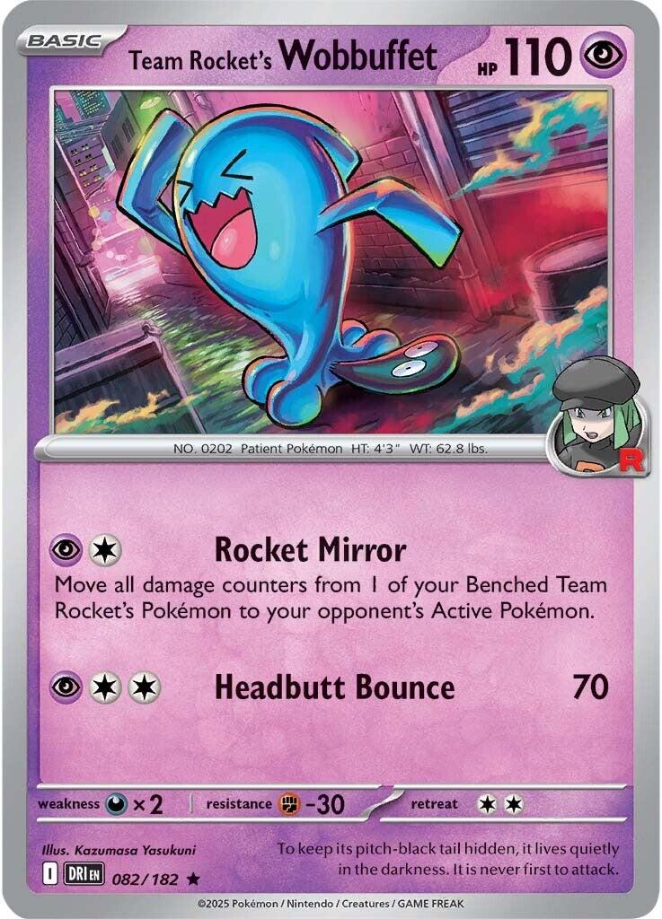 Team Rocket's Wobbuffet (082/182) [Scarlet & Violet: Destined Rivals] | Good Games Morley