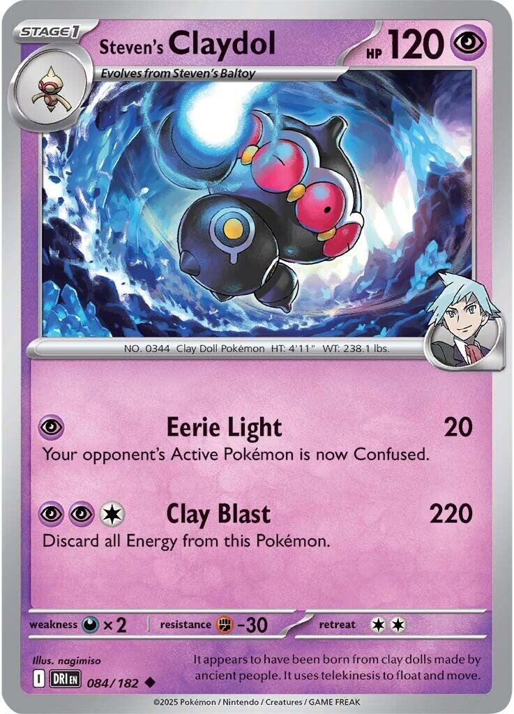 Steven's Claydol (084/182) [Scarlet & Violet: Destined Rivals] | Good Games Morley
