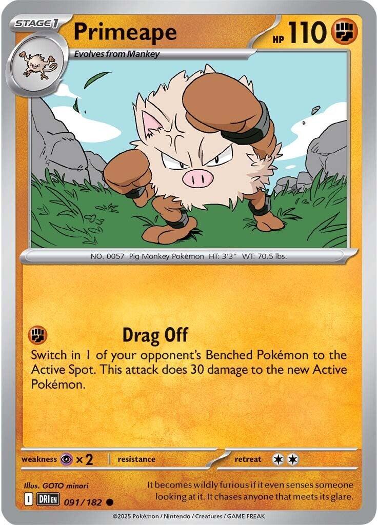 Primeape (091/182) [Scarlet & Violet: Destined Rivals] | Good Games Morley