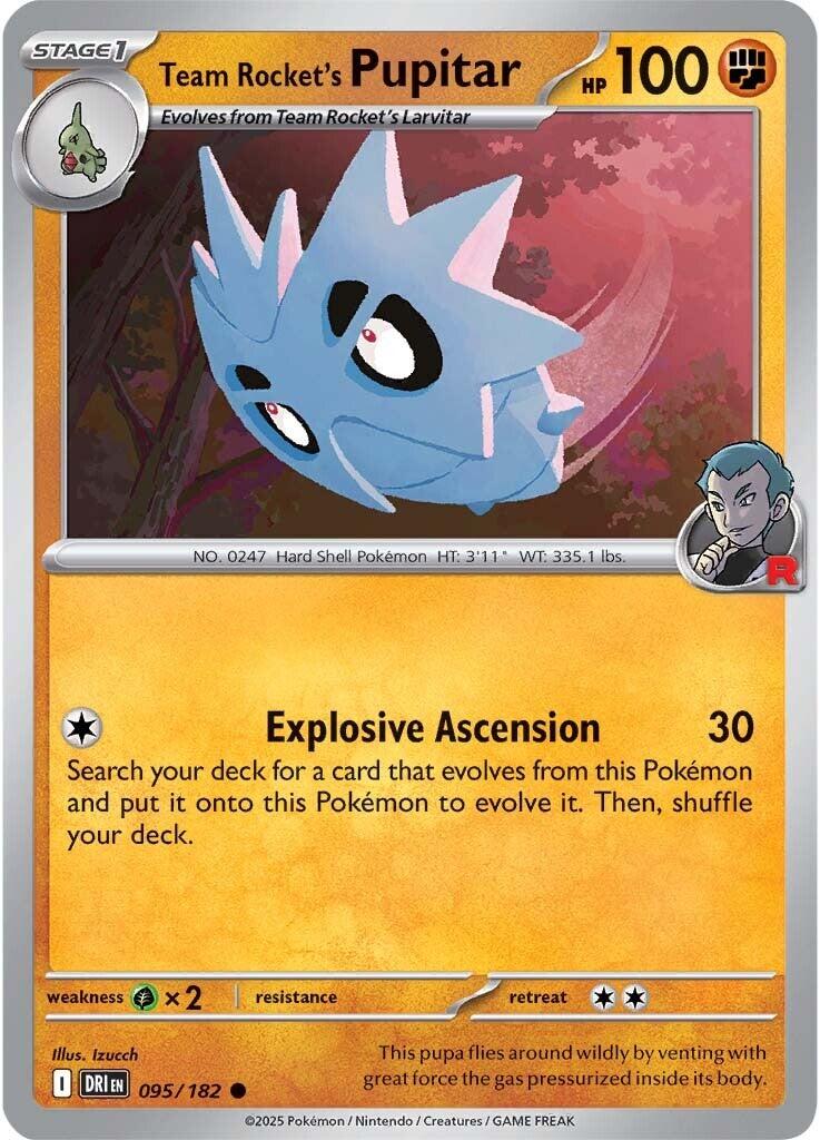 Team Rocket's Pupitar (095/182) [Scarlet & Violet: Destined Rivals] | Good Games Morley
