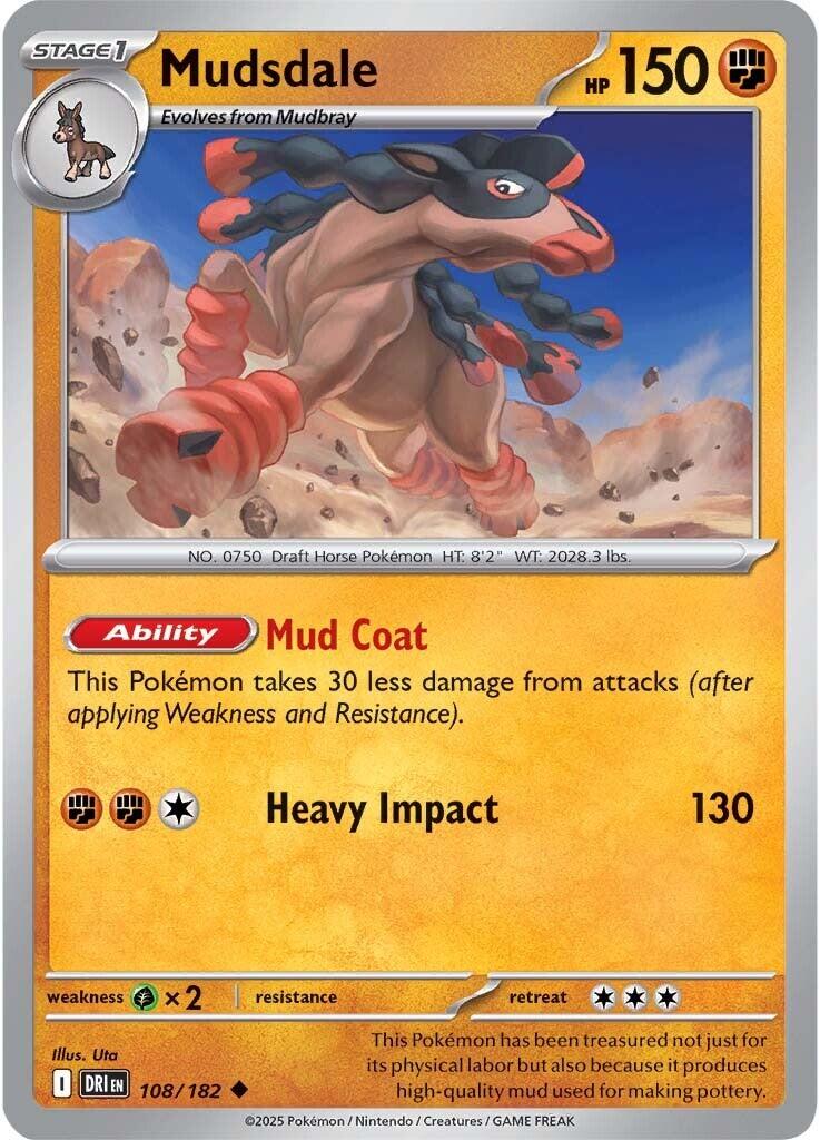 Mudsdale (108/182) [Scarlet & Violet: Destined Rivals] | Good Games Morley
