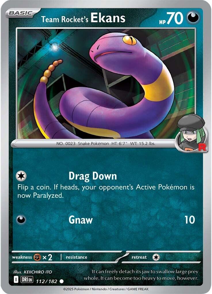 Team Rocket's Ekans (112/182) [Scarlet & Violet: Destined Rivals] | Good Games Morley