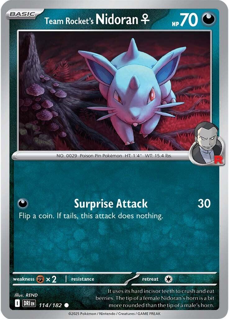 Team Rocket's Nidoran (114/182) [Scarlet & Violet: Destined Rivals] | Good Games Morley