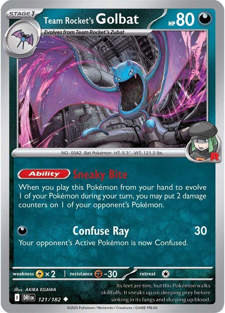 Team Rocket's Golbat (121/182) [Scarlet & Violet: Destined Rivals] | Good Games Morley