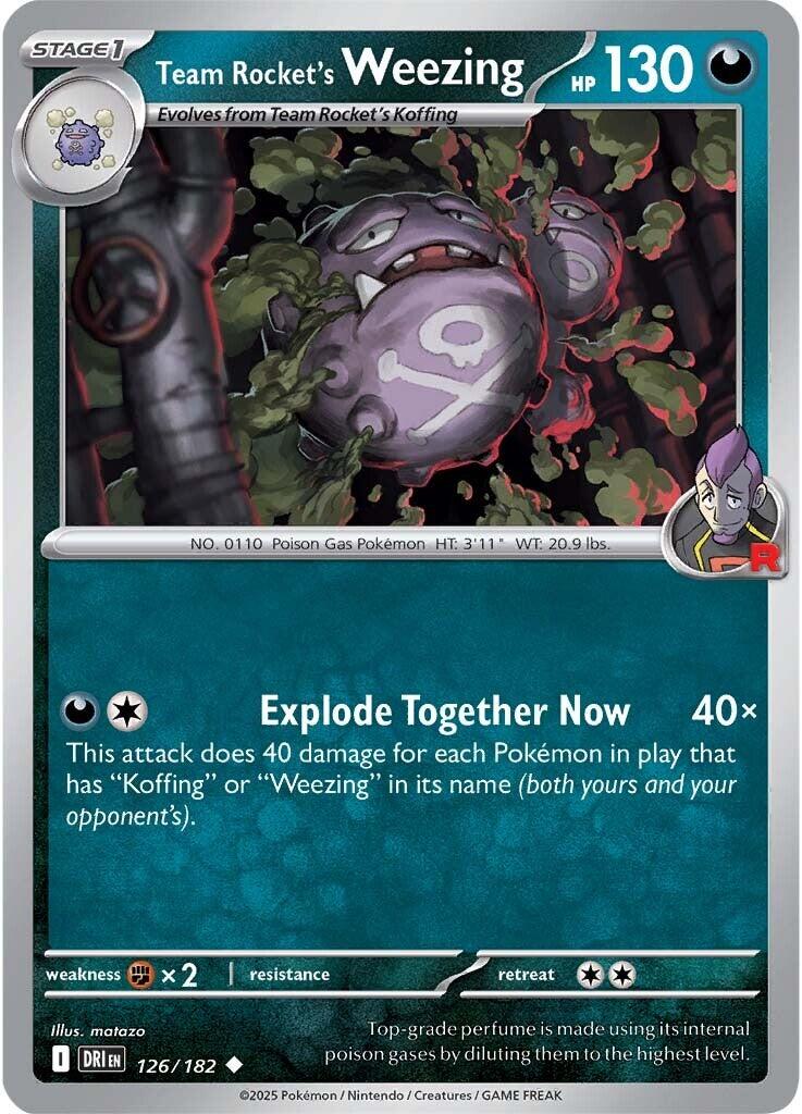 Team Rocket's Weezing (126/182) [Scarlet & Violet: Destined Rivals] | Good Games Morley