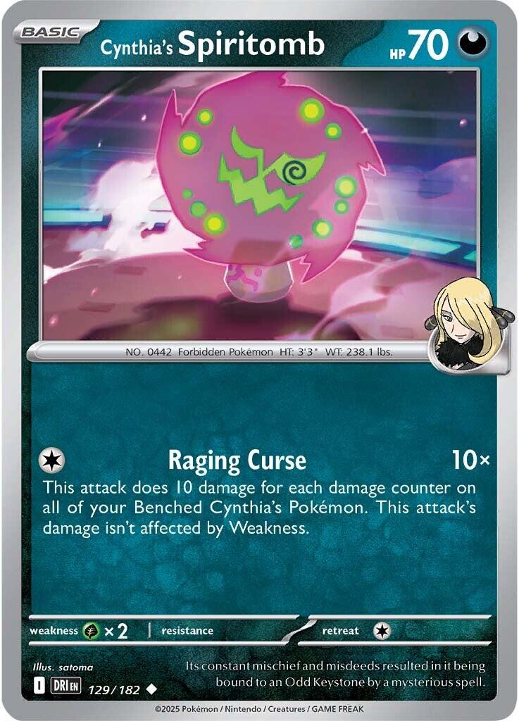 Cynthia's Spiritomb (129/182) [Scarlet & Violet: Destined Rivals] | Good Games Morley