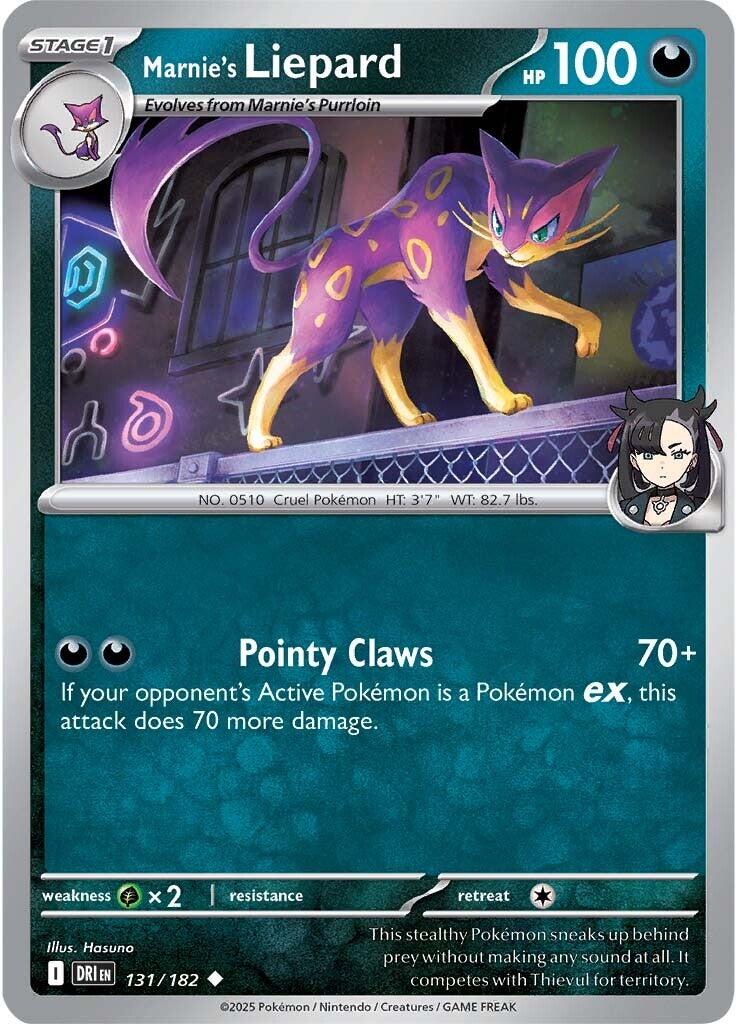 Marnie's Liepard (131/182) [Scarlet & Violet: Destined Rivals] | Good Games Morley