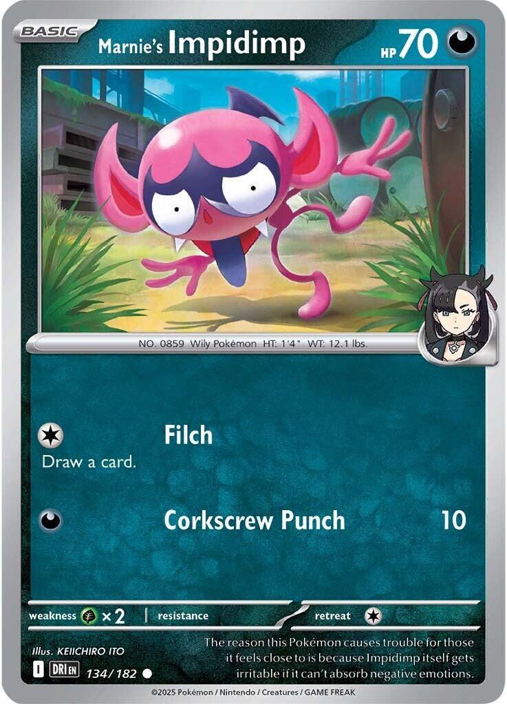 Marnie's Impidimp (134/182) [Scarlet & Violet: Destined Rivals] | Good Games Morley