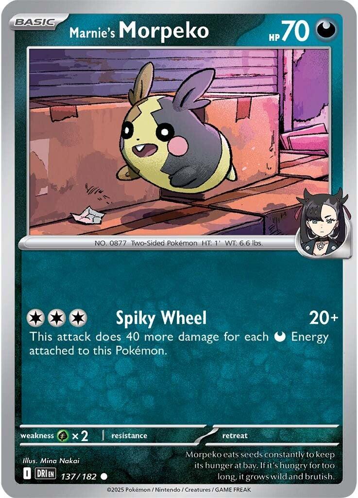 Marnie's Morpeko (137/182) [Scarlet & Violet: Destined Rivals] | Good Games Morley