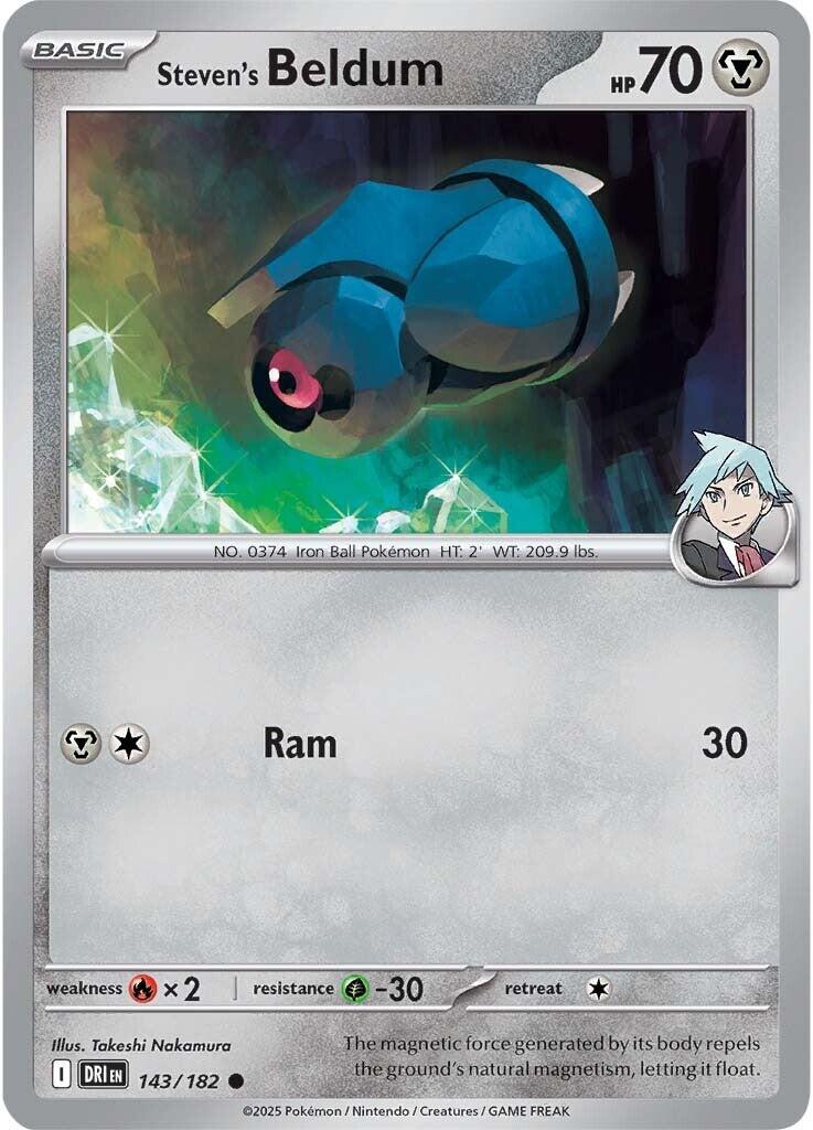 Steven's Beldum (143/182) [Scarlet & Violet: Destined Rivals] | Good Games Morley