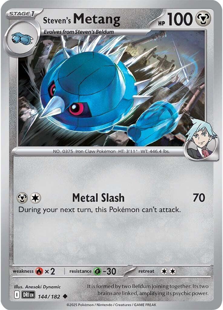 Steven's Metang (144/182) [Scarlet & Violet: Destined Rivals] | Good Games Morley