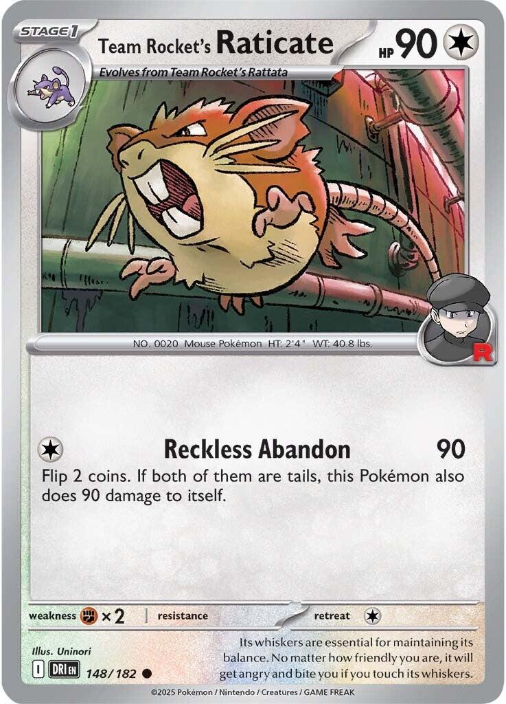 Team Rocket's Raticate (148/182) [Scarlet & Violet: Destined Rivals] | Good Games Morley