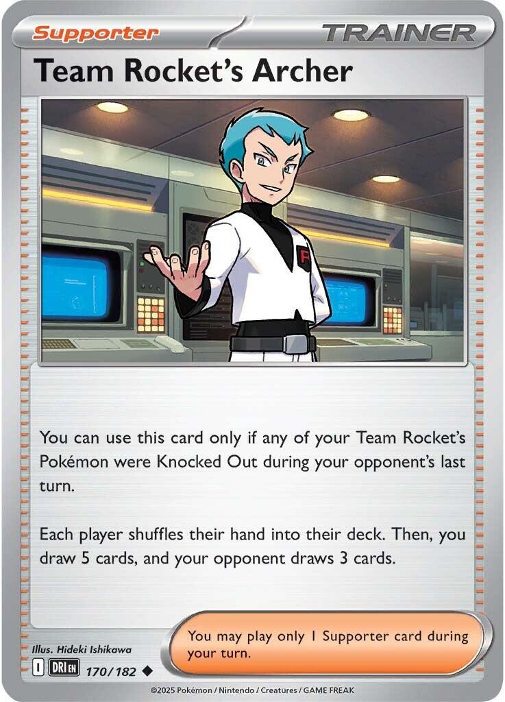 Team Rocket's Archer (170/182) [Scarlet & Violet: Destined Rivals] | Good Games Morley