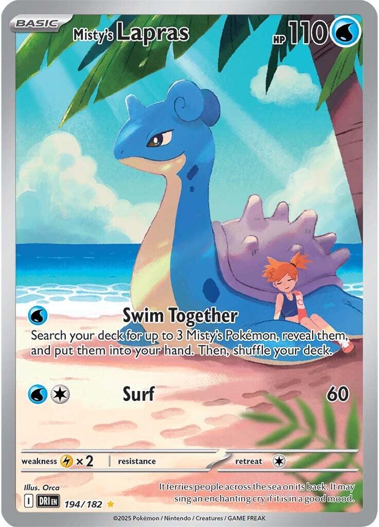 Misty's Lapras (194/182) [Scarlet & Violet: Destined Rivals] | Good Games Morley