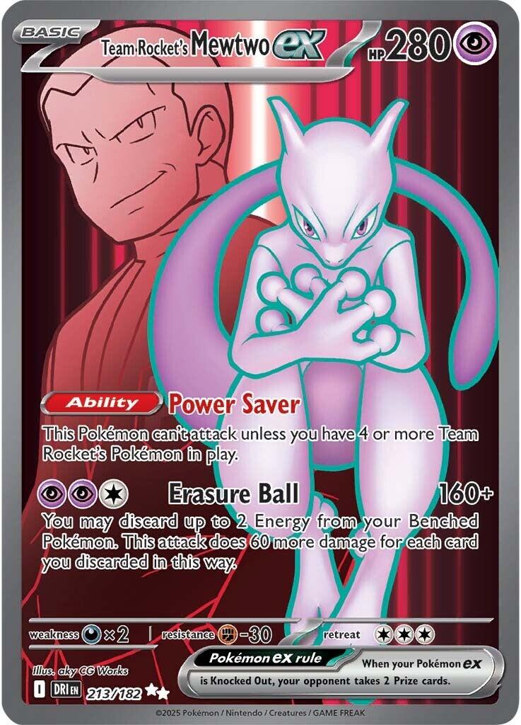 Team Rocket's Mewtwo ex (213/182) [Scarlet & Violet: Destined Rivals] | Good Games Morley