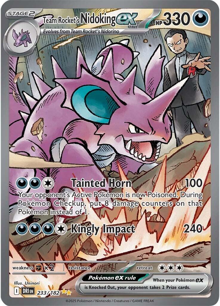 Team Rocket's Nidoking ex (233/182) [Scarlet & Violet: Destined Rivals] | Good Games Morley