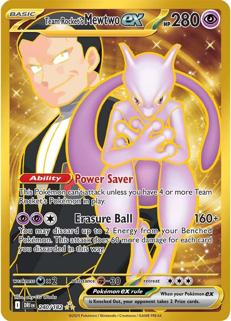 Team Rocket's Mewtwo ex (240/182) [Scarlet & Violet: Destined Rivals] | Good Games Morley