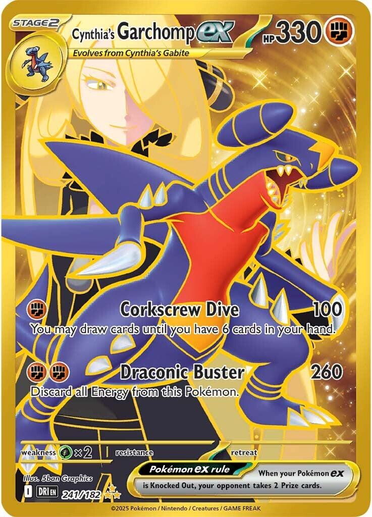 Cynthia's Garchomp ex (241/182) [Scarlet & Violet: Destined Rivals] | Good Games Morley