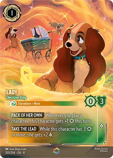 Lady - Decisive Dog (Enchanted) (205/204) [Reign of Jafar] | Good Games Morley