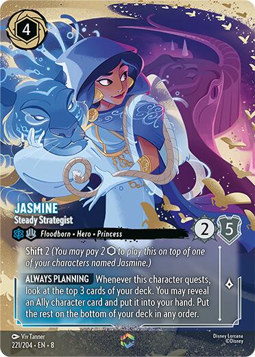 Jasmine - Steady Strategist (Enchanted) (221/204) [Reign of Jafar] | Good Games Morley