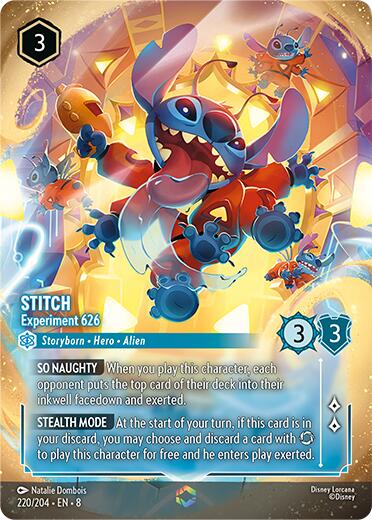 Stitch - Experiment 626 (Enchanted) (220/204) [Reign of Jafar] | Good Games Morley