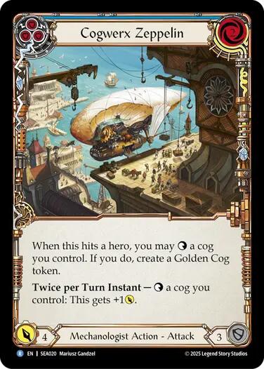 Cogwerx Zeppelin (Blue) [SEA020] (High Seas) | Good Games Morley