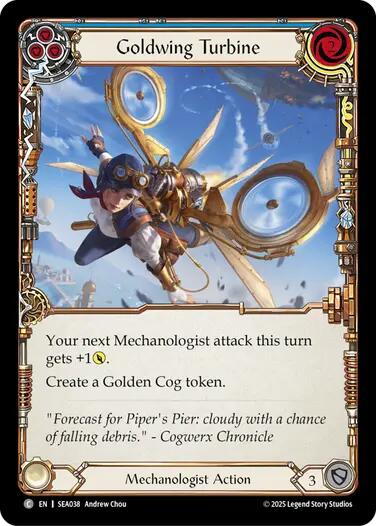Goldwing Turbine (Blue) [SEA038] (High Seas)  Rainbow Foil | Good Games Morley