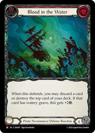 Blood in the Water [SEA047] (High Seas)  Rainbow Foil | Good Games Morley