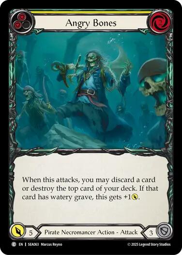 Angry Bones (Yellow) [SEA063] (High Seas)  Rainbow Foil | Good Games Morley
