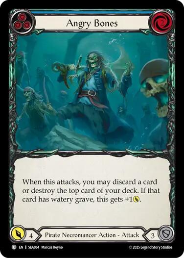 Angry Bones (Blue) [SEA064] (High Seas)  Rainbow Foil | Good Games Morley