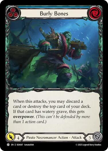 Burly Bones (Blue) [SEA067] (High Seas)  Rainbow Foil | Good Games Morley