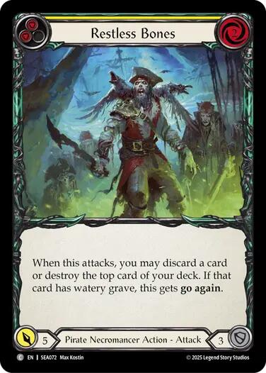 Restless Bones (Yellow) [SEA072] (High Seas) | Good Games Morley