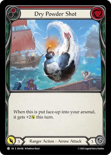 Dry Powder Shot [SEA106] (High Seas)  Rainbow Foil | Good Games Morley