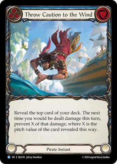 Throw Caution to the Wind [SEA150] (High Seas)  Rainbow Foil | Good Games Morley