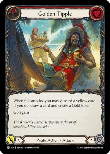 Golden Tipple (Red) [SEA159] (High Seas)  Rainbow Foil | Good Games Morley