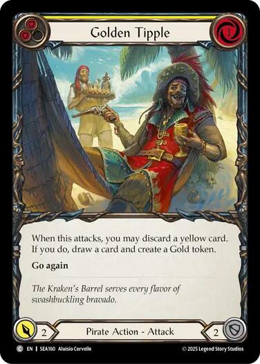 Golden Tipple (Yellow) [SEA160] (High Seas)  Rainbow Foil | Good Games Morley