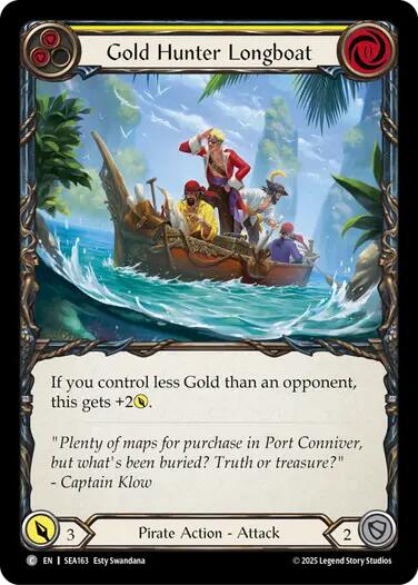 Gold Hunter Longboat [SEA163] (High Seas)  Rainbow Foil | Good Games Morley