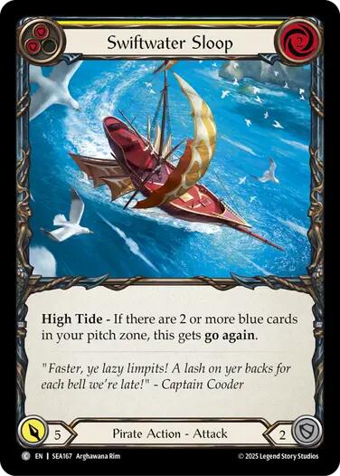 Swiftwater Sloop (Yellow) [SEA167] (High Seas)  Rainbow Foil | Good Games Morley