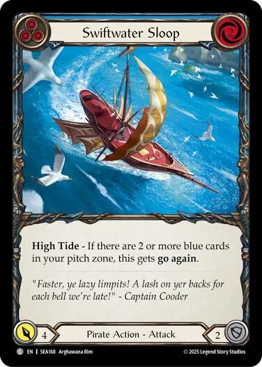 Swiftwater Sloop (Blue) [SEA168] (High Seas)  Rainbow Foil | Good Games Morley