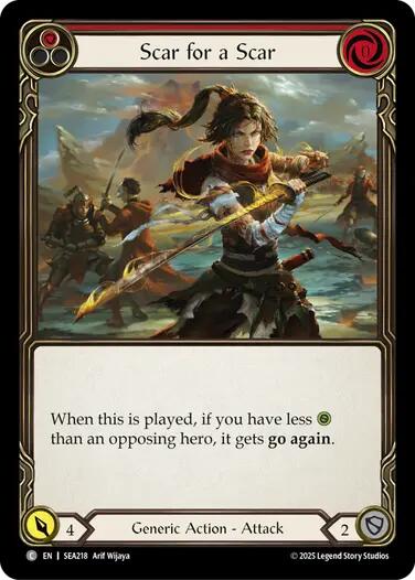 Scar for a Scar (Red) [SEA218] (High Seas) | Good Games Morley